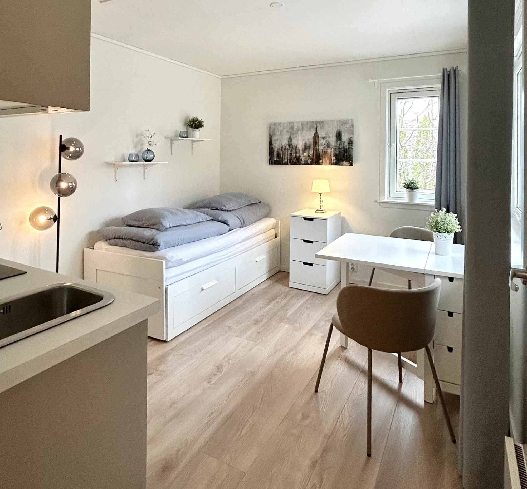 Newly Renovated Studio Apartment - Free Parking And Ev Docking Trondheim Exterior foto